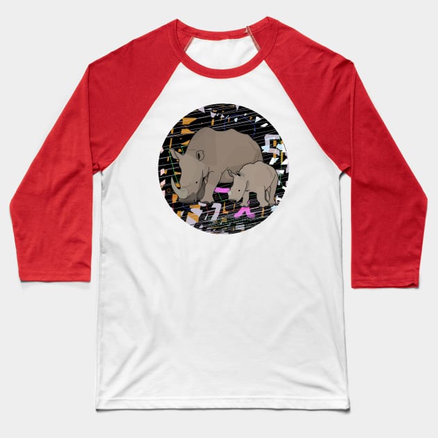 Rhinos Baseball T-Shirt by momomoma